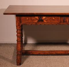 Spanish Renaissance Desk In Walnut 17th Century - 3391988