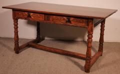 Spanish Renaissance Desk In Walnut 17th Century - 3391990