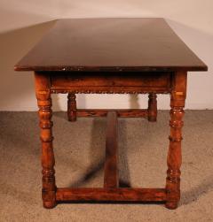 Spanish Renaissance Desk In Walnut 17th Century - 3391993