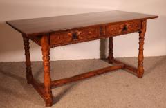 Spanish Renaissance Desk In Walnut 17th Century - 3391994