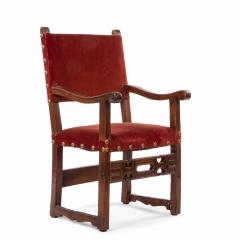 Spanish Renaissance Walnut Arm Chair - 1404253