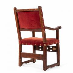 Spanish Renaissance Walnut Arm Chair - 1404256