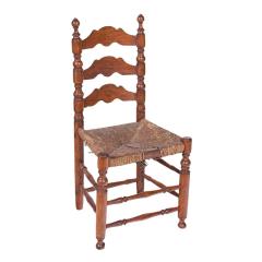 Spanish Rustic Turned Side Chair - 2530677