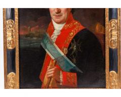 Spanish School 18th Century A Rare Portrait of Juan Procopio de Bassecourt - 3491609
