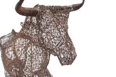 Spanish Style Life Size Wire Bull - 4197735