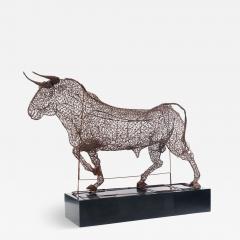 Spanish Style Life Size Wire Bull - 4247491