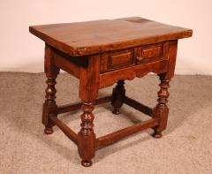 Spanish Tocinera Table In Walnut From The 17th Century - 4080625