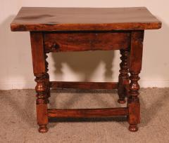 Spanish Tocinera Table In Walnut From The 17th Century - 4080628
