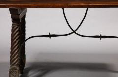 Spanish Walnut Trestle Table 17th C - 3161615