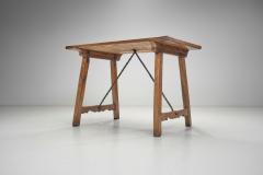 Spanish Walnut and Wrought Iron Table Spain late 18th century - 3385392