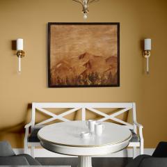 Spanish painting landscape with mountains - 3983411
