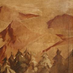 Spanish painting landscape with mountains - 3983414