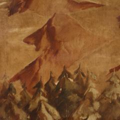 Spanish painting landscape with mountains - 3983416