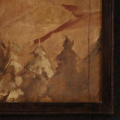 Spanish painting landscape with mountains - 3983419