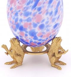 Spattered Glass Egg American 19th century - 3004637