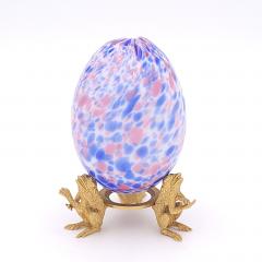 Spattered Glass Egg American 19th century - 3004638