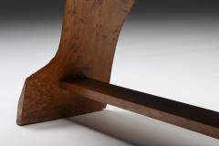 Special Shaped Burl Wabi Sabi Bench 1950s - 2460606