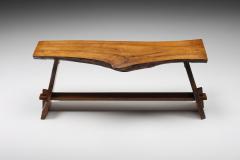 Special Shaped Burl Wabi Sabi Bench 1950s - 2460675