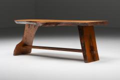 Special Shaped Burl Wabi Sabi Bench 1950s - 2460689