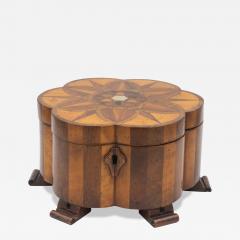 Specimen Wood Box In The Form Of A Lotus Flower English Circa 1850 - 4533308