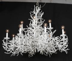 Spectacular 12 Candelabra Light Faux Coral Chandelier - 3953778