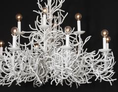 Spectacular 12 Candelabra Light Faux Coral Chandelier - 3953781