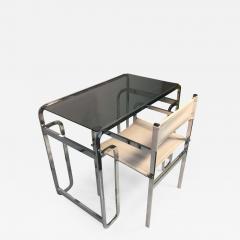 Spectacular 1970s Italian Modern Chrome Desk and Chair - 432307