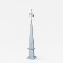Spectacular Alabaster Obelisk Lamp - 876428