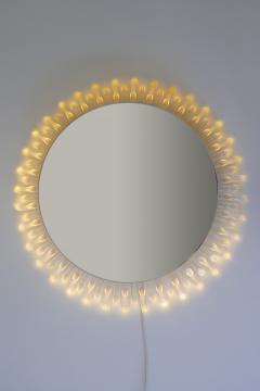 Spectacular Large Mid Century Modern Backlit Sunburst Wall Mirror Germany 1970s - 1915110