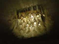 Spectacular Murano Glass Petal Chandelier or Flush Mount - 1525691