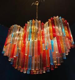 Spectacular Oval Shaped Multi Color Triedi Murano Glass Chandelier - 3051587