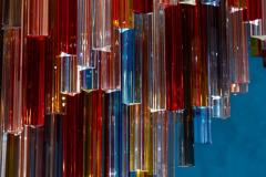 Spectacular Oval Shaped Multi Color Triedi Murano Glass Chandelier - 3051591