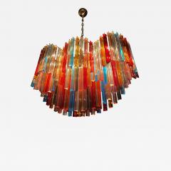 Spectacular Oval Shaped Multi Color Triedi Murano Glass Chandelier - 3053185