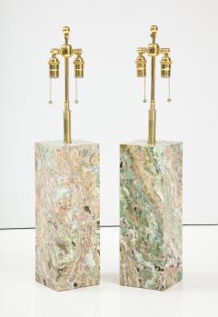 Spectacular Pair of Large Onyx Table Lamps  - 2805679