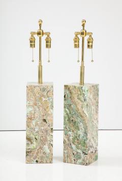 Spectacular Pair of Large Onyx Table Lamps  - 2805680