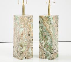 Spectacular Pair of Large Onyx Table Lamps  - 2805682