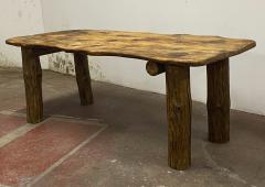 Spectacular organic brutalist unique dinning or work table - 1892323