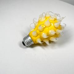 Spiked Yellow Bulb Modern Pop Art UBO Light Silicone Drops - 3085545