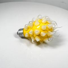 Spiked Yellow Bulb Modern Pop Art UBO Light Silicone Drops - 3085546