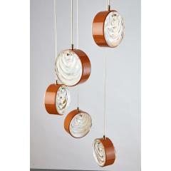 Spiral Cascading Chandelier Italy 1960s - 1276689