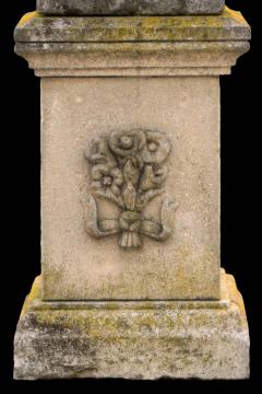 Splendid Italian Carved Large Stone Garden Sculpture Urania Symbol of Astronomy - 1501785