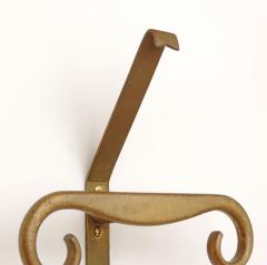 Splendid Sculptural Italian Brass Coat Hangers 1940s - 1135014