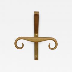 Splendid Sculptural Italian Brass Coat Hangers 1940s - 1135799