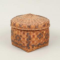 Splint Woven Lidded Basket - 4687558