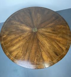 Split C Leg Rustic Dining Table Two Large Leaves Brass Inlays - 2951530