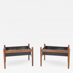 Spottrup Danish Mid Century Rosewood Planter Pair - 2573014