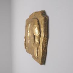 Spring Wall Relief by W in Aaltonen Gilded Plaster Finland 1951 - 4600224