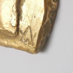 Spring Wall Relief by W in Aaltonen Gilded Plaster Finland 1951 - 4600229