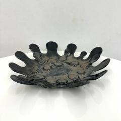 Spudnic Shaped Decorative Bowl in a refective black chrome finish  - 4820278