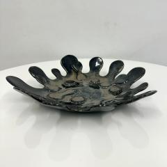 Spudnic Shaped Decorative Bowl in a refective black chrome finish  - 4820281